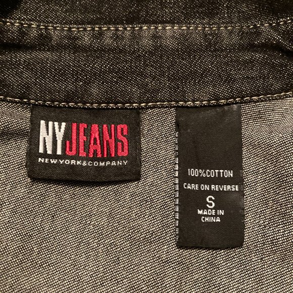 NYJeans Black Jean Tunic in Size Small - Picture 4 of 4